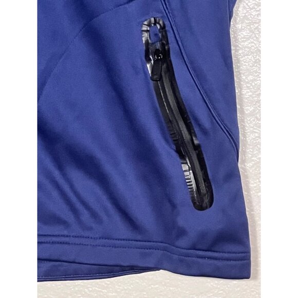 Glen Echo Golf Women M Sleeveless Vest Saddle Creek Logo Blue Dry Gear Tech Zip - Picture 14 of 15